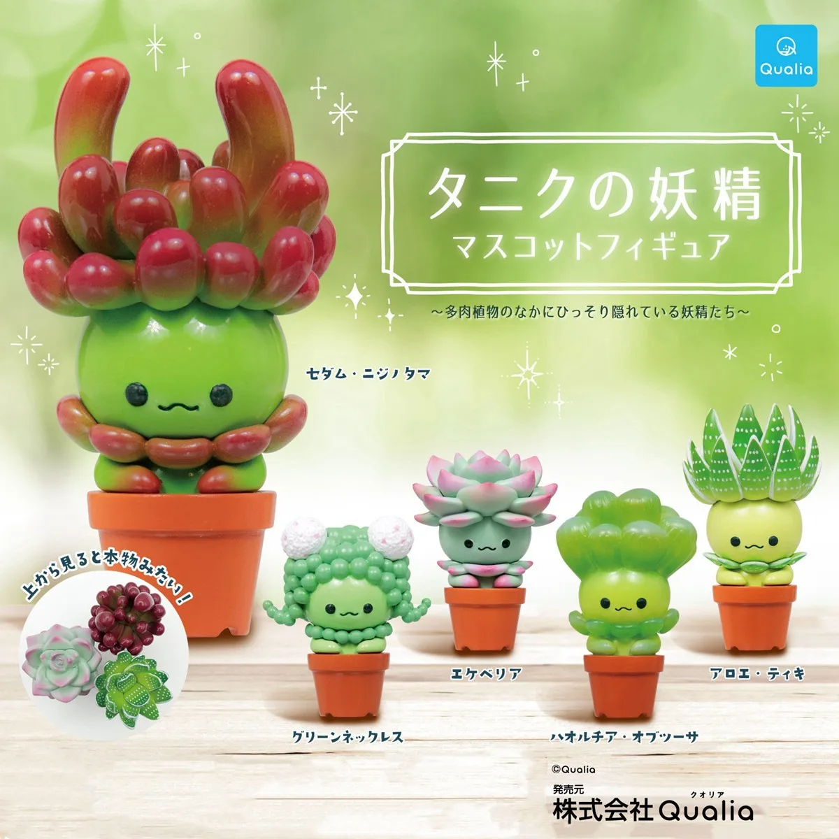 오리지널 QUALIA Kawaii Gashapon 피규 - Cactus Mix Pot 리뷰 및 가격
