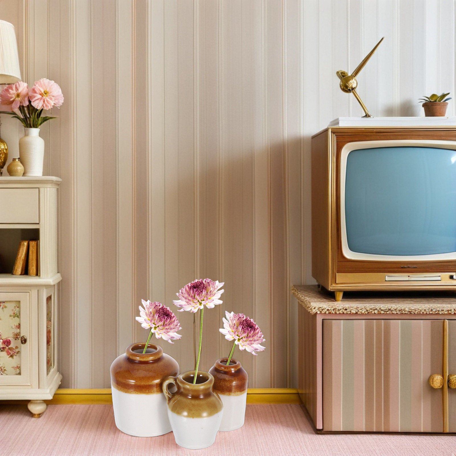 3개 세트 미니 세라믹 화분 빈티지 스타일 미니 플랜터 - Succulent Arrangement Mini 리뷰 및 가격