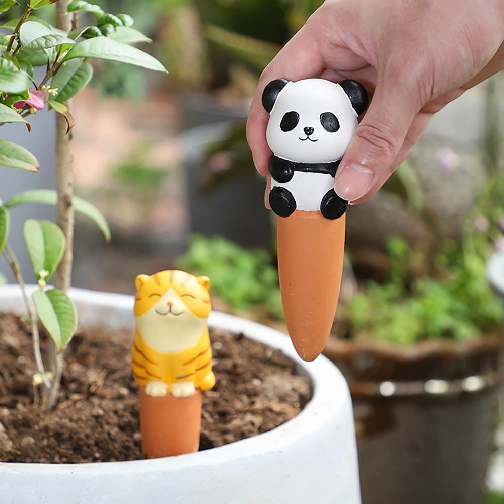 4개 세트 식물 급수 스파이크 귀여운 동물 모양 자동  - Plant Parent Tools 리뷰 및 가격