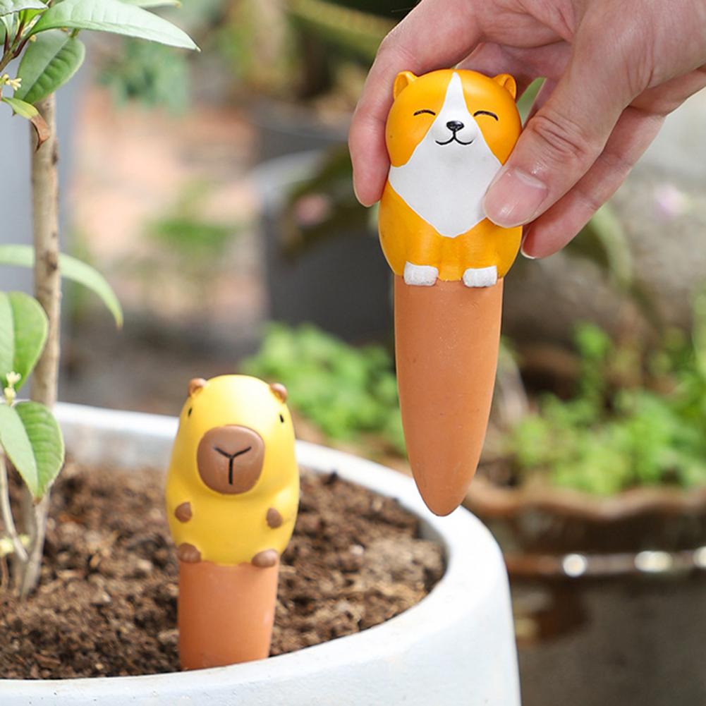 4개 세트 식물 급수 스파이크 귀여운 동물 모양 자동  - Plant Parent Tools 리뷰 및 가격